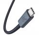 Baseus Flash USB4 USB-C to USB-C Fast Charging Cable 240W - здрав USB4 кабел с въжена оплетка за устройства с USB-C порт (100 см) (черен) thumbnail 2