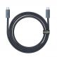 Baseus Flash USB4 USB-C to USB-C Fast Charging Cable 240W - здрав USB4 кабел с въжена оплетка за устройства с USB-C порт (100 см) (черен) thumbnail 19