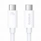 Baseus Flash USB4 USB-C to USB-C Fast Charging Cable 240W - здрав USB4 кабел с въжена оплетка за устройства с USB-C порт (100 см) (бял) thumbnail