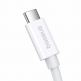 Baseus Flash USB4 USB-C to USB-C Fast Charging Cable 240W - здрав USB4 кабел с въжена оплетка за устройства с USB-C порт (100 см) (бял) thumbnail 5