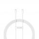 Baseus Superior 2 Series USB-C to USB-C Cable PD 2.0 100W (P10365200211-04) - здрав кабел за бързо зареждане за устройства с USB-C порт (200 см) (бял) thumbnail