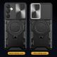 Techsuit CamGuard Pro Case - хибриден удароустойчив кейс с вградена поставка за Samsung Galaxy A55 5G (черен)  thumbnail 4