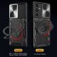 Techsuit CamGuard Pro Case - хибриден удароустойчив кейс с вградена поставка за Samsung Galaxy A25 5G (черен)  thumbnail 3
