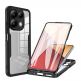 Techsuit ColorVerse 360 Protective Hybrid Case - удароустойчив хибриден кейс с вграден протектор за дисплея за Xiaomi Redmi 13, Poco M6 4G (черен-прозрачен) thumbnail