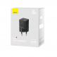 Baseus GaN 5 Mini Fast Wall Charger 20W (CCGN050101) - захранване за ел. мрежа с USB-C изход с технология за бързо зареждане (черен) thumbnail 5