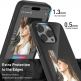 Techsuit SmartScreen NFC Hybrid Case - иновативен хибриден удароустойчив кейс с вграден дисплей за iPhone 15 Pro (черен) thumbnail 3
