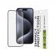 Techsuit Full Glue Tempered Glass 111D - калено стъклено защитно покритие за дисплея на iPhone 16, iPhone 15 Pro (черен-прозрачен) thumbnail