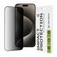 Techsuit Privacy Full Glue Tempered Glass 111D - калено стъклено защитно покритие с определен ъгъл на виждане на iPhone 16 Plus, iPhone 15 Pro Max (черен-прозрачен) thumbnail