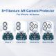 Lito S Plus Tempered Glass Camera Lens Protector - предпазни стъклени лещи за камерата на iPhone 16, iPhone 16 Plus (син) thumbnail 2