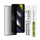 Techsuit Privacy Full Glue Tempered Glass 111D - калено стъклено защитно покритие с определен ъгъл на виждане на Xiaomi Poco F6 (черен-прозрачен) thumbnail