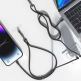 4smarts PhonoLace USB-C Mobile Phone Chain - универсална връзка за носене през врата за смартфони, с вграден USB-C към USB-C кабел (100 см) (черен) thumbnail 5