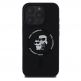 Karl Lagerfeld Liquid Silicone Karl and Choupette MagSafe Case - дизайнерски силиконов кейс с MagSafe за iPhone 16 Pro Max (черен) thumbnail 2