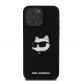 Karl Lagerfeld Liquid Silicone Choupette Head MagSafe Case - дизайнерски силиконов кейс с MagSafe за iPhone 16 Pro (черен) thumbnail 2