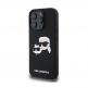 Karl Lagerfeld Liquid Silicone Double Heads MagSafe Case - дизайнерски силиконов кейс с MagSafe за iPhone 16 Pro (черен) thumbnail 3