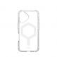 Urban Armor Gear Plyo MagSafe Case - удароустойчив хибриден кейс за iPhone 16 (прозрачен-бял) thumbnail 2