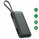 4smarts Power Bank Enterprise 20000 mAh 130W - външна батерия с USB-A и USB-C портове и вграден USB-C кабел (тъмносив) thumbnail