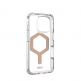 Urban Armor Gear Plyo MagSafe Case - удароустойчив хибриден кейс за iPhone 16 Pro (прозрачен-розов) thumbnail 3