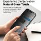 Ringke Privacy Easy Slide Tempered Glass 2 Pack - 2 броя калени стъклени защитни покрития с определен ъгъл на виждане за дисплея на iPhone 16 Pro Max (прозрачен) thumbnail 5