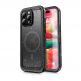 Techsuit ShellBox IP68 Waterproof MagSafe Case - ударо и водоустойчив кейс с MagSafe за iPhone 16 Pro (черен)  thumbnail