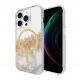 CaseMate Karat Marble MagSafe Case - дизайнерски удароустойчив кейс със златни нишки и MagSafe за iPhone 15 Pro (прозрачен) thumbnail