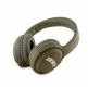 DKNY PU Leather Arch Logo Bluetooth Headphones - безжични блутут слушалки с микрофон за мобилни устройства (зелен) thumbnail 2