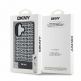 DKNY PU Leather Repeat Pattern Bottom Stripe MagSafe Leather Hard Case - дизайнерски кожен кейс с MagSafe за iPhone 16 (черен) thumbnail 6
