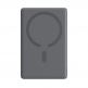 Joyroom Ultra Slim Magnetic Wireless Quick Charging Power Bank 5000 mAh 20W - преносима външна батерия с Lightning порт, USB-C изход и безжично зареждане с MagSafe (сив) thumbnail 4