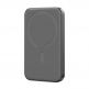 Joyroom Mini Magnetic Wireless Quick Charging Power Bank 5000 mAh 20W - преносима външна батерия с USB-C порт, USB-A изход и безжично зареждане с MagSafe (черен) thumbnail 2