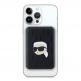 Karl Lagerfeld Embossed Karl and Choupette Magnetic Wireless Power Bank 5000 mAh 15W - преносима външна батерия с USB-C порт и безжично зареждане с MagSafe (черен) thumbnail