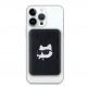 Karl Lagerfeld Embossed Choupette Head Magnetic Wireless Power Bank 5000 mAh 15W - преносима външна батерия с USB-C порт и безжично зареждане с MagSafe (черен) thumbnail