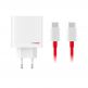 OnePlus GaN SUPERVOOC Dual Port Fast Wall Charger 80W - захранване за ел. мрежа за лаптопи, смартфони и таблети с USB-C изход с технология за бързо зареждане USB-C кабел (бял) thumbnail