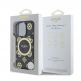 Guess PU IML 4G Peony Stamp MagSafe Leather Hard Case - дизайнерски кожен кейс с MagSafe за iPhone 16 Pro Max (черен) thumbnail 2