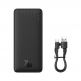 Baseus Airpow Fast Charging Power Bank 20W 10000 mAh - външна батерия с 1xUSB-A и 1xUSB-C изходи с технология за бързо зареждане (черен)  thumbnail 10