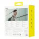 Baseus Bass 30 Max Bluetooth Wireless On-Ear Headphones - безжични блутут слушалки с микрофон за мобилни устройства (бял) thumbnail 8