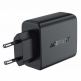 Acefast A61 PD 45W GaN Fast Charger - захранване за ел. мрежа за лаптопи, смартфони и таблети с 2xUSB-C и 2xUSB-A изходи (черен)  thumbnail 3