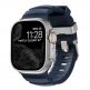 Nomad Rocky Point Strap - силиконова каишка за Apple Watch 42мм, 44мм, 45мм, 46мм, Ultra 49мм (тъмносин) thumbnail