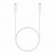 Samsung USB-C to USB-C Cable EP-DA705BWEGWW - кабел за устройства с USB-C порт (100 см) (бял) (ритейл опаковка) thumbnail