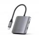 Satechi 4-Port USB-C Hub With Power Delivery - USB-C хъб с 4 USB-C изхода за устройства с USB-C (тъмносив) thumbnail