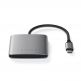 Satechi 4-Port USB-C Hub With Power Delivery - USB-C хъб с 4 USB-C изхода за устройства с USB-C (тъмносив) thumbnail 2