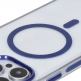 Bizon Marco Hybrid MagSafe Case - хибриден удароустойчив кейс с MagSafe за iPhone 16 Pro Max (прозрачен-син) thumbnail 4