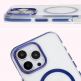 Bizon Marco Hybrid MagSafe Case - хибриден удароустойчив кейс с MagSafe за iPhone 16 Pro Max (прозрачен-син) thumbnail 5