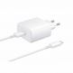 Samsung Power Delivery 3.0 45W Wall Charger Set - комплект EP-TA845EWE захранване за ел. мрежа с USB-C изход и EP-DW767JWE USB-C кабел (бял) (bulk) thumbnail