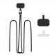 Tech-Protect C5S Rope Universal Necklace Phone Lanyard - универсална връзка за носене през врата за смартфони (черен) thumbnail