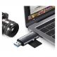 Ugreen USB-A And USB-C Card Reader - четец за microSD и SD карти памет за мобилни устройства (тъмносив) thumbnail 3