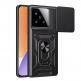 Techsuit CamShield Case - хибриден удароустойчив кейс с пръстен против изпускане за Xiaomi 15 (черен)  thumbnail