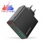 Techsuit CHPD224 Quick Wall Charger PD 65W - захранване за ел. мрежа с 4xUSB-A и 4xUSB-C изхода и технология за бързо зареждане (черен) thumbnail