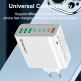 Techsuit CHPD224 Quick Wall Charger PD 65W - захранване за ел. мрежа с 4xUSB-A и 4xUSB-C изхода и технология за бързо зареждане (черен) thumbnail 5