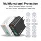 Techsuit CHPD224 Quick Wall Charger PD 65W - захранване за ел. мрежа с 4xUSB-A и 4xUSB-C изхода и технология за бързо зареждане (черен) thumbnail 7