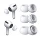 Techsuit AirPods Pro Silicone Eartips - 6 броя силиконови тапи за Apple AirPods Pro, AirPods Pro 2 (бял) thumbnail 2