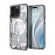 Spigen Ultra Hybrid MagSafe Zero One Case - хибриден кейс с висока степен на защита с MagSafe за iPhone 15 Pro (прозрачен-бял)  thumbnail